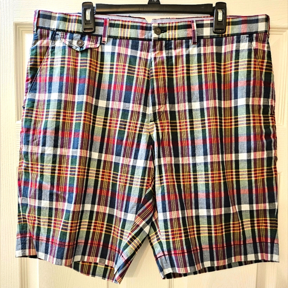 Polo Ralph Lauren Shorts Men's 38 Plaid Indian Madras Chino Preppy